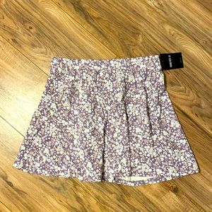 Medium purple floral skirt. Very soft material!